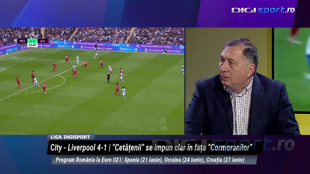 Program Digi Sport 1 Video Exclusiv | Ion Crăciunescu a văzut Manchester City - Liverpool și a făcut comparație cu Liga 1: ”Eu înnebunesc”