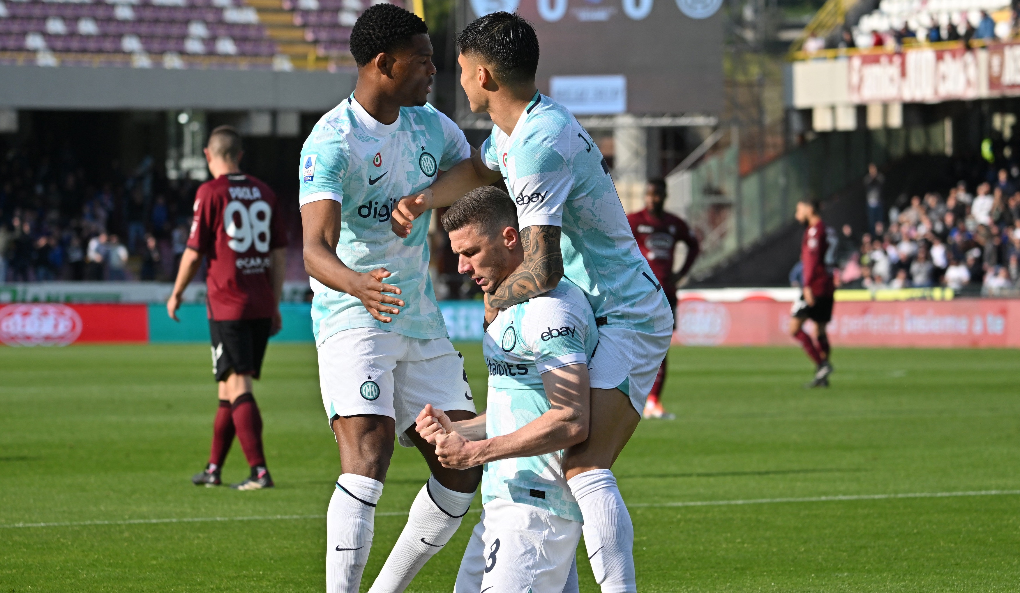 Salernitana - Inter 0-1, ACUM, la Digi Sport 2. Urmează Lecce - Napoli, ora 20:00, și Empoli - AC Milan, ora 22:00