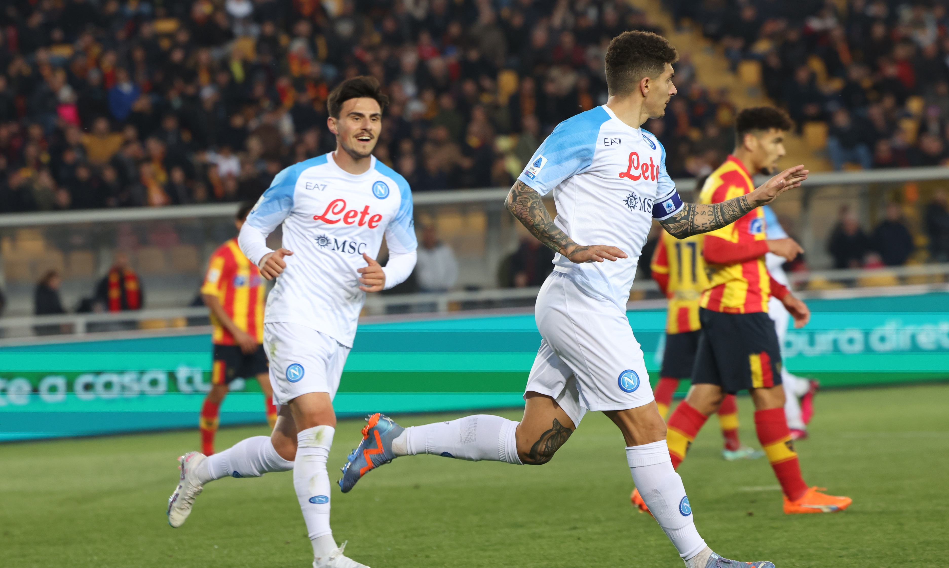 Lecce - Napoli 1-2, ACUM, la Digi Sport 2. Urmează Empoli - AC Milan, ora 22:00. Salernitana - Inter s-a terminat 1-1