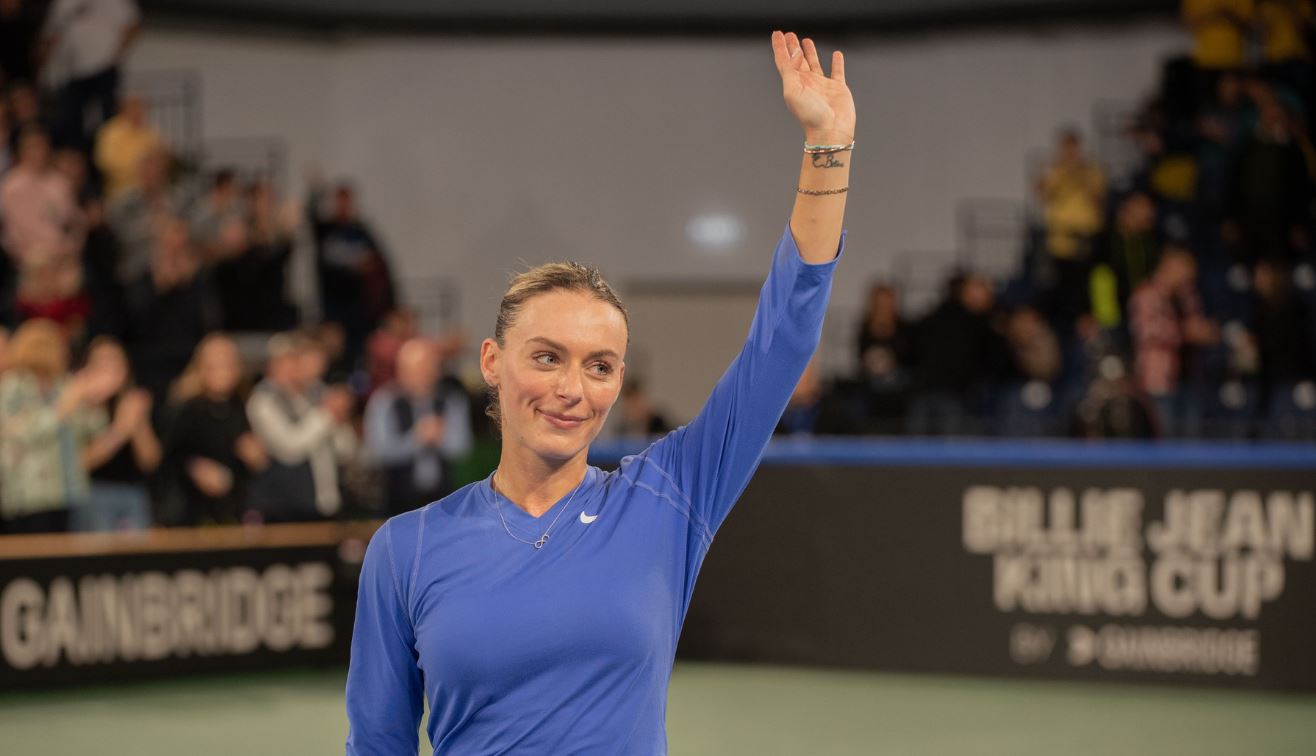 Ana Bogdan și Jaqueline Cristian au prefațat confruntarea Slovenia – România, din Billie Jean King Cup