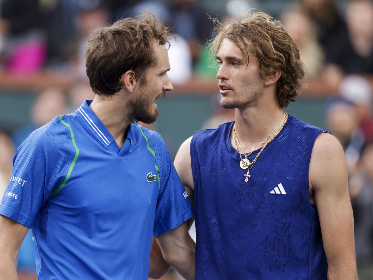 Scandal la nivel înalt în tenis! Alexander Zverev a cedat nervos, Daniil Medvedev a răspuns