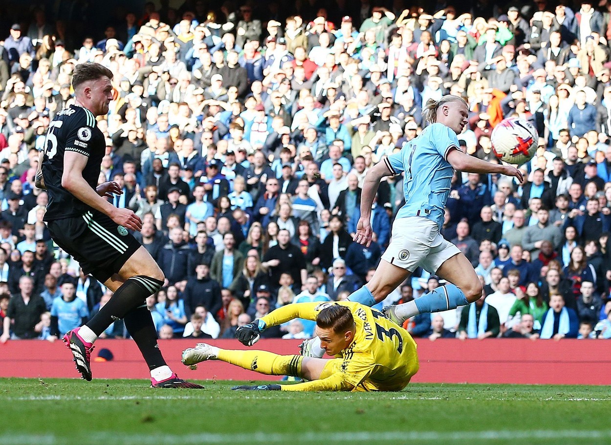 Noua bornă atinsă de Erling Haaland, după golurile marcate în meciul cu Leicester City