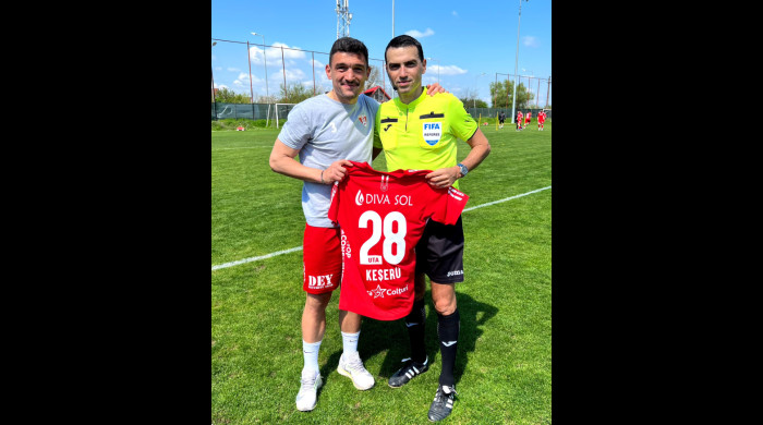 Ovidiu Hațegan a revenit pe teren / Foto: Facebook @UTA Arad