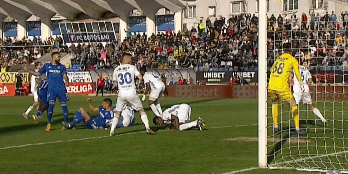 FC Botoșani - U Craiova 1948 0-0, ACUM, pe Digi Sport 1. Oltenii, penalty ratat și gol anulat