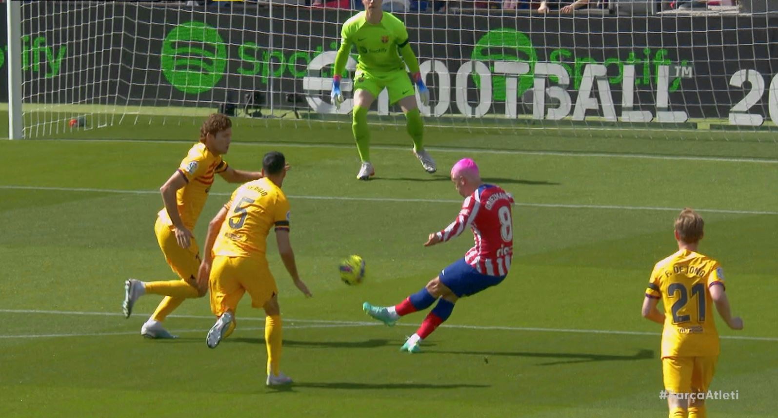 Barcelona - Atletico Madrid 0-0, ACUM, Digi Sport 1. Griezmann, transversală în secunda 43