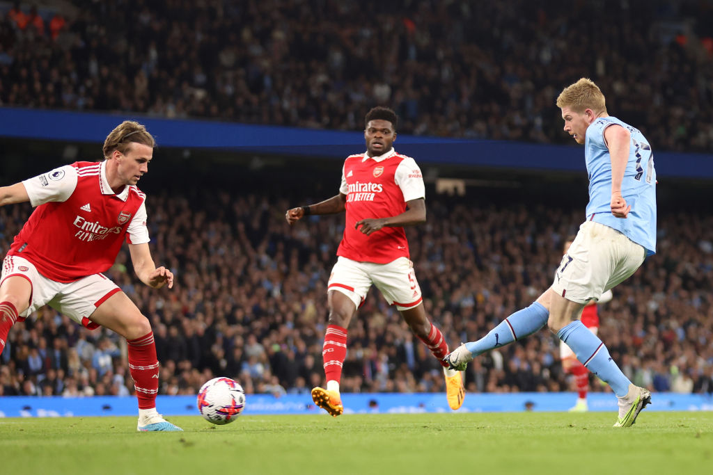 Manchester City - Arsenal 3-0, ACUM, Digi Sport 1. Kevin De Bruyne realizează dubla. ”Tunarii”, fără replică