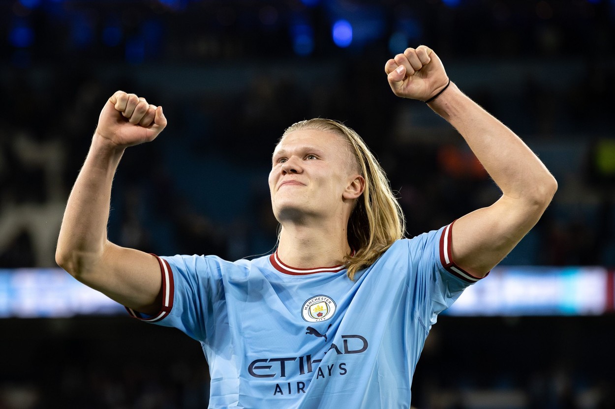 Erling Haaland se îmbogățește dacă Manchester City reușește ”tripla”: Champions League, titlul și Cupa Angliei