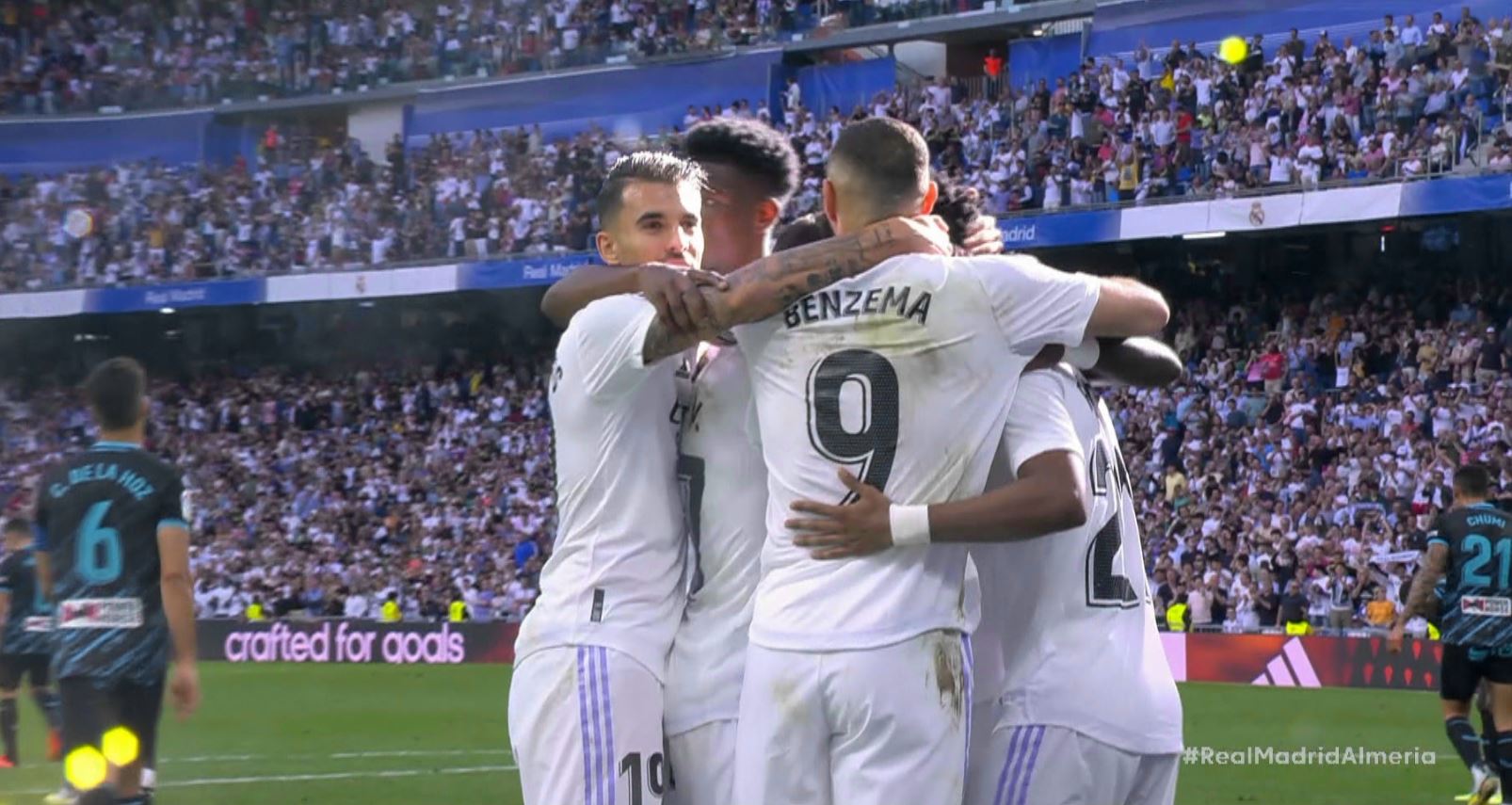 Real Madrid - Almeria 4-2. ”Hat-trick-ul” lui Benzema și golul lui Rodrygo aduc toate cele trei puncte ”Galacticilor”