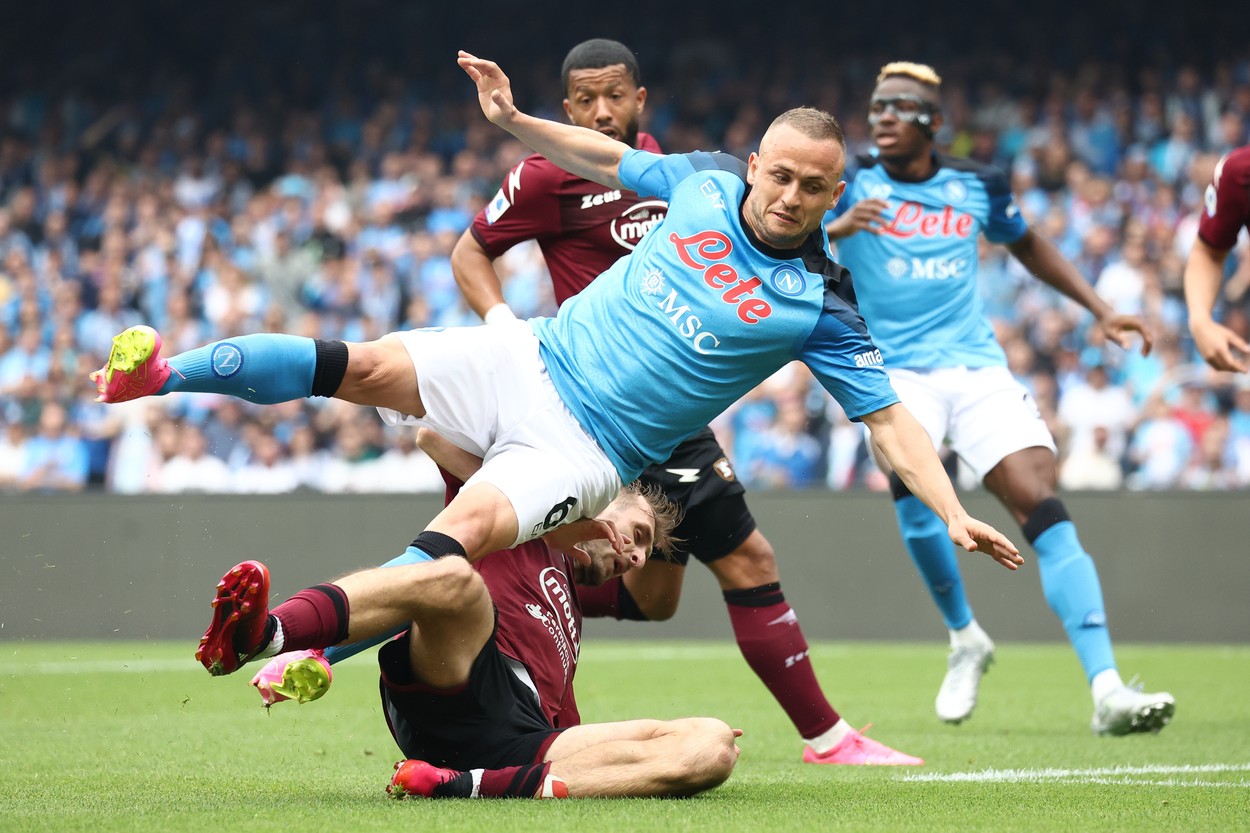 Napoli - Salernitana 0-0, ACUM, pe Digi Sport 2. Cu o victorie, gazdele câștigă titlul