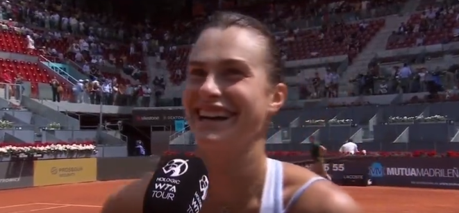 Aryna Sabalenka s-a calificat în semifinale la Madrid, unde o poate întâlni pe Irina Begu, și a făcut show la interviu