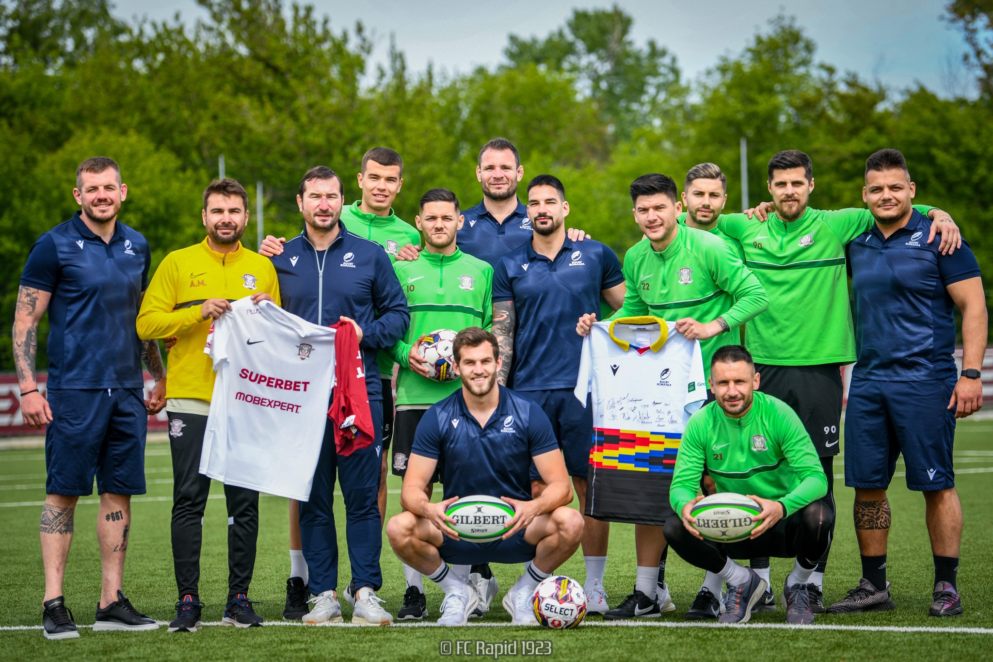 ”Stejarii” s-au antrenat alături de jucătorii Rapidului de Ziua Națională a Rugby-ului