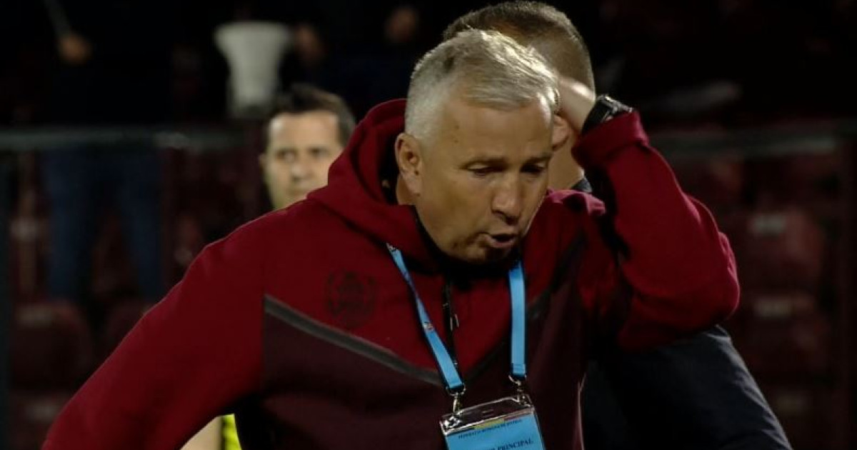 Filmato |  Dan Petrescu, un serbatoio di nervi!  Andrei Ivan, “perdonato” per il cartellino rosso al CFR Cluj