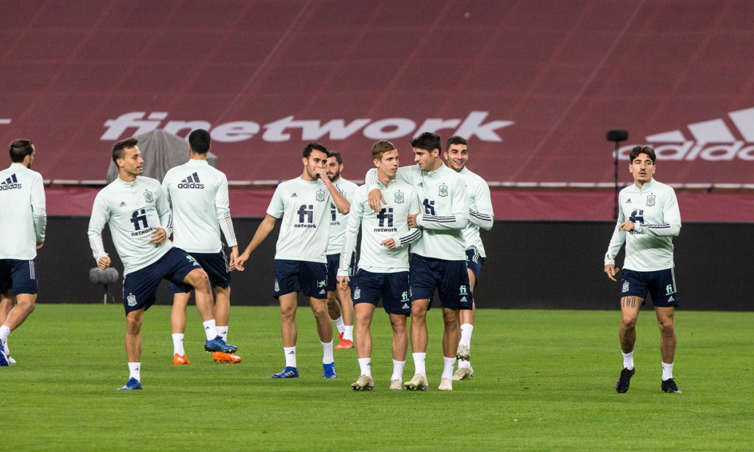 Soccer: Nations League - Spain training session