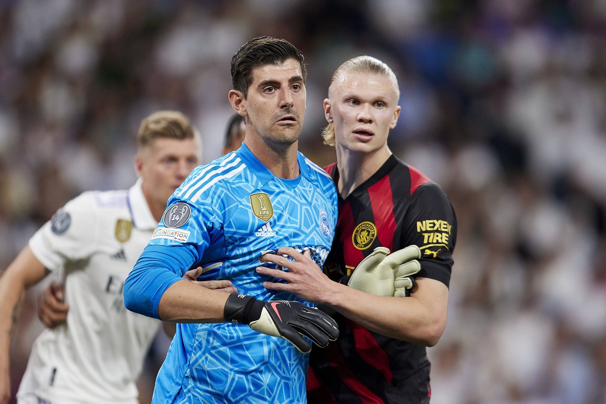 Cum a reușit Real Madrid să îl oprească pe Erling Haaland. Răspunsul dat de Courtois: ”Am încercat să evităm asta”