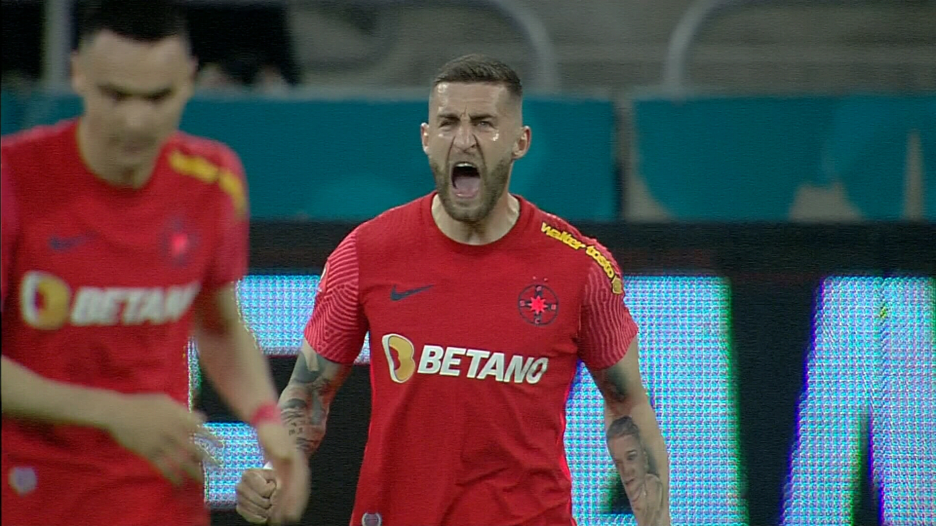 Ce ratare! Ovidiu Popescu a irosit o șansă imensă de gol la FCSB - CFR Cluj! Fotbalistul a avut o reacție nervoasă