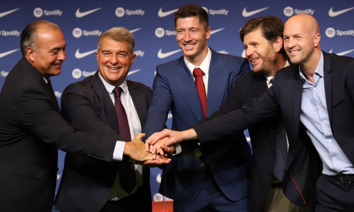 Presentation new player FC Barcelona Robert Lewandowski