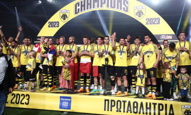 Griechenland FuĂźball Super League - Playoff Saison 2022-2023 OPAP Arena Athen, 14.05.2023 AEK Athen - Volos NFC AEK Athe