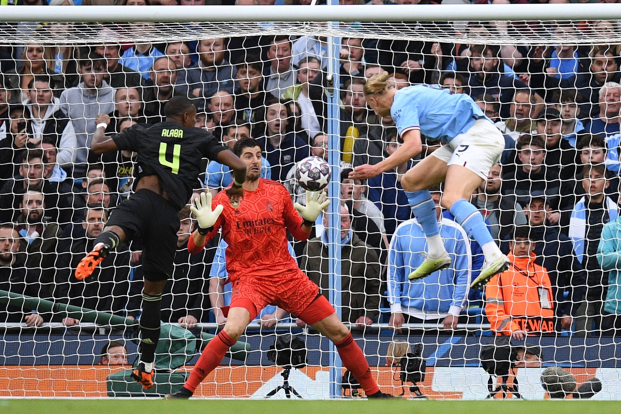 Fantasticul Courtois! I-a interzis golul lui Haaland cu două parade de excepție în Manchester City - Real Madrid