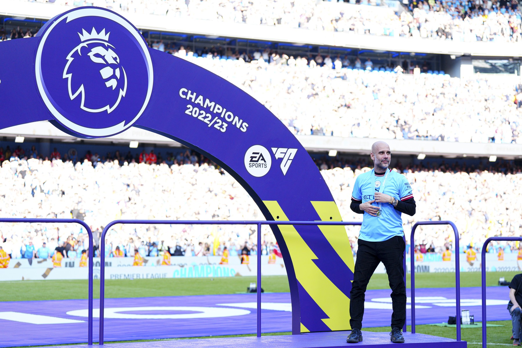 Borna bifată de Pep Guardiola după ce Manchester City a câștigat titlul și reacția spaniolului