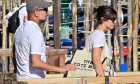 *EXCLUSIVE* WEB MUST CALL FOR PRICING - Manchester City coach Pep Guardiola takes some time out during the international break with his wife Cristina Serra as the pair take a sightseeing stroll through the romantic city of Venice.