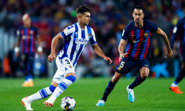 Spanish "La Liga Santander" match : FC Barcelona 1-2 Real Sociedad