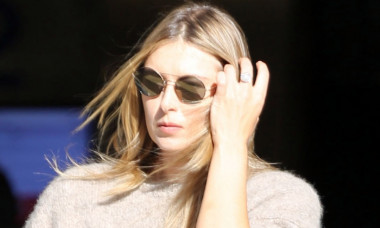 Maria Sharapova Looking Chic In Cashmere Upon Arrival In L.A.