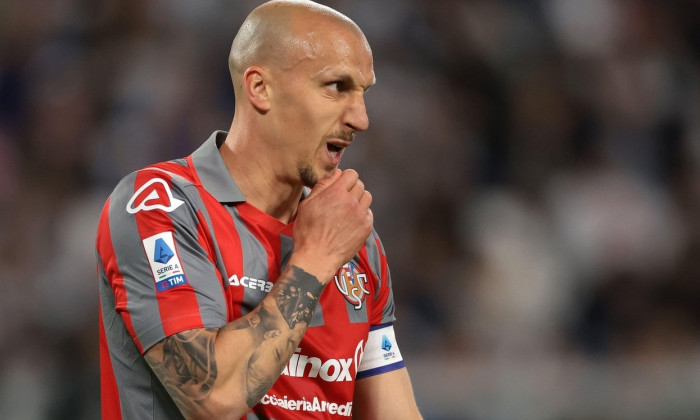 Turin, Italy, 14th May 2023. Vlad Chiriches of US Cremonese reacts during the Serie A match at Allianz Stadium, Turin. Picture credit should read: Jonathan Moscrop / Sportimage