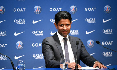 Paris, France. 05th July, 2022. French L1 football club Paris Saint-Germain&apos;s (PSG) President Nasser Al-Khelaifi attends a press conference after the club appointed his new coach at the Parc des Princes stadium in Paris, France on July 5, 2022. Credit: Vi