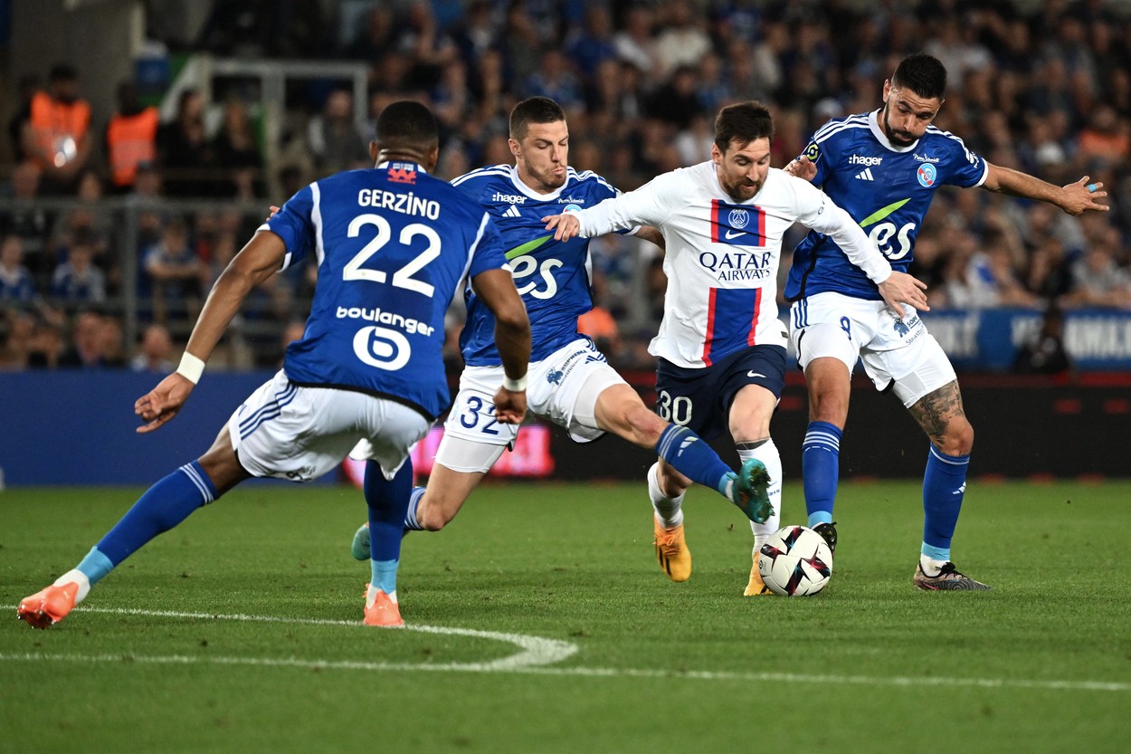 Strasbourg - PSG 1-1. Messi, Mbappe & Co sunt campioni. Gruparea pariziană devine cea mai titrată echipă din Franța