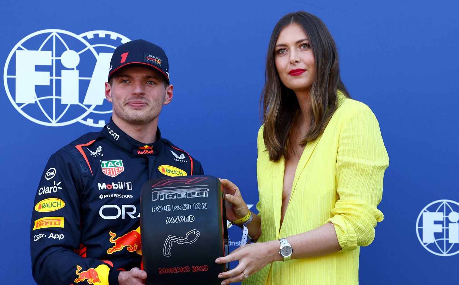 Maria Sharapova, apariție surpriză la Monaco! Max Verstappen, premiat de rusoaică