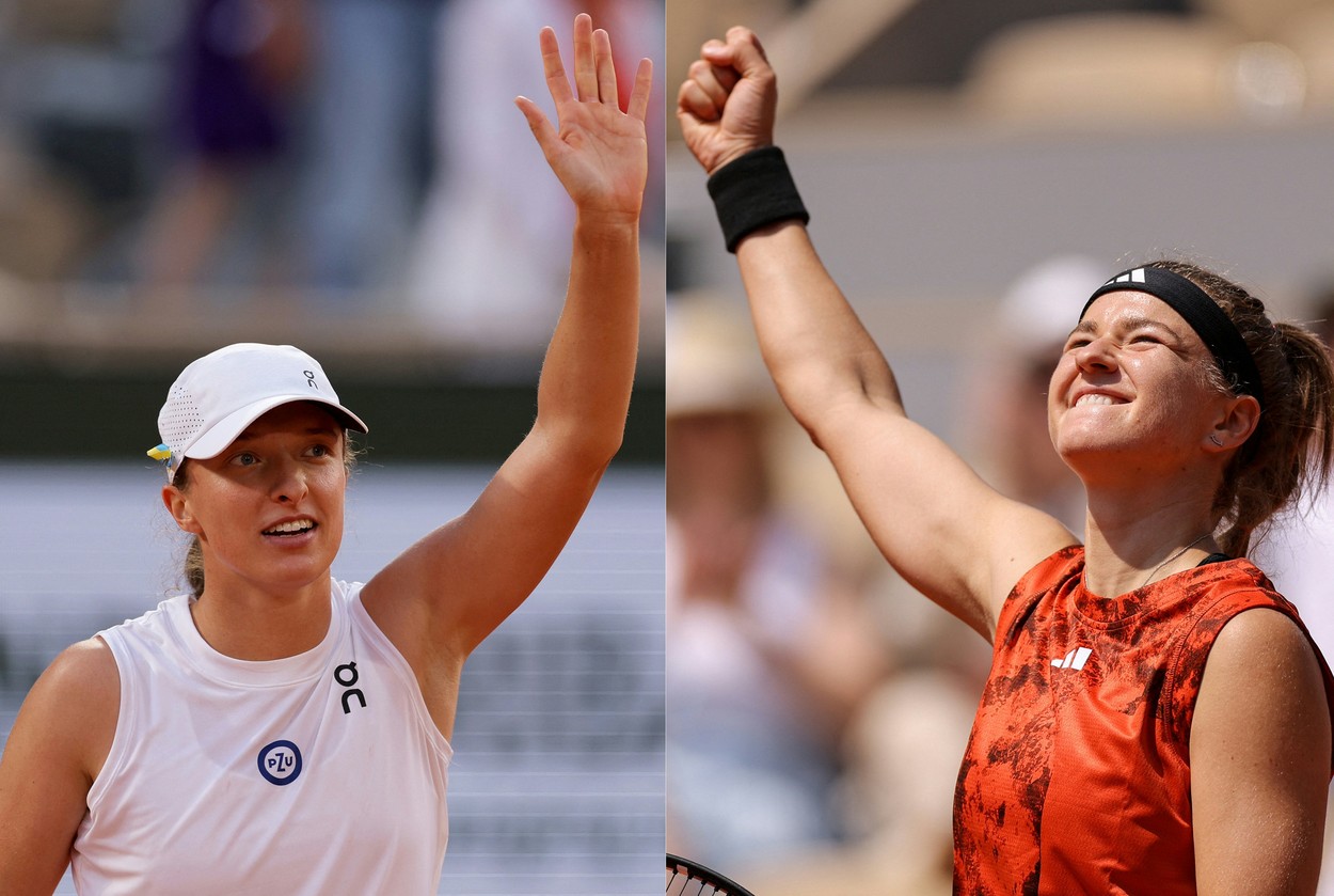 Iga Swiatek - Karolina Muchova, finala Roland Garros 2023. Liderul mondial nu a învins-o niciodată pe jucătoarea din Cehia