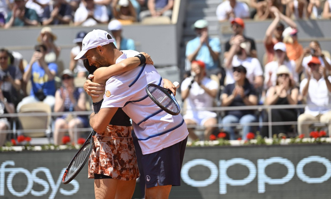 Tennis : Roland Garros 2023 - France - Finale double mixte - Victoire de Tim Puetz Allemagne et de Miyu Kato Japon Tenni