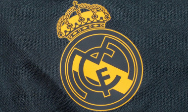 Paris, France -01 20 2022 : the Real Madrid logo on a football shirt