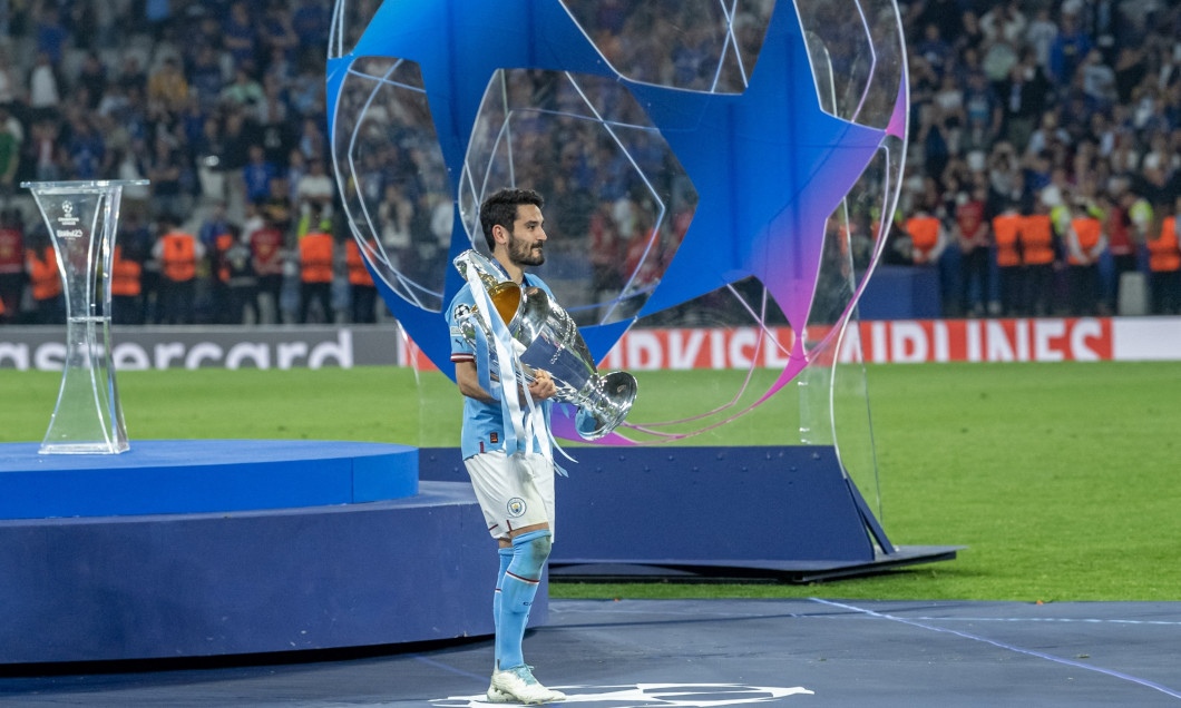 Ilkay Gundogan și trofeul Champions League/ FOTO: PROFIMEDIA