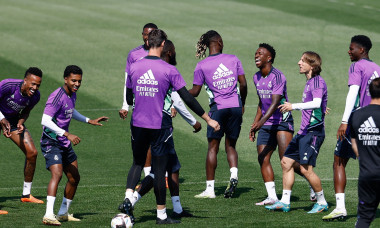 Jucători Real Madrid antrenament