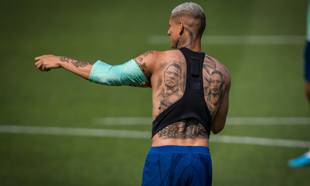 Richarlison during a Brazil Training at Ciutat Esportiva Dani Jarque, in Barcelona, Spain on June 14, 2023. (Photo / Fel