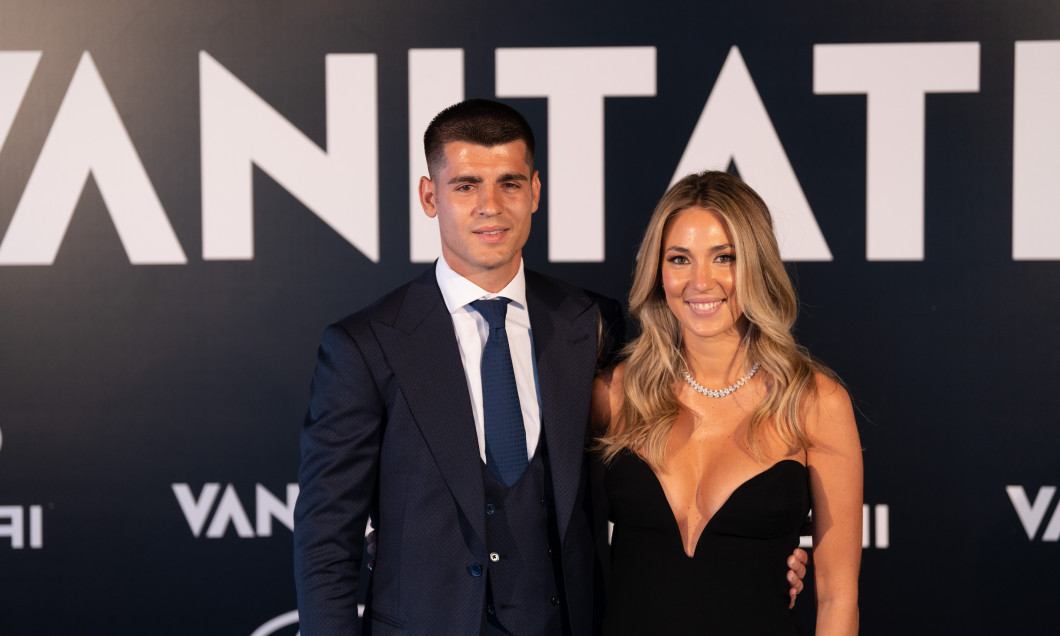 Alvaro Morata și soția sa