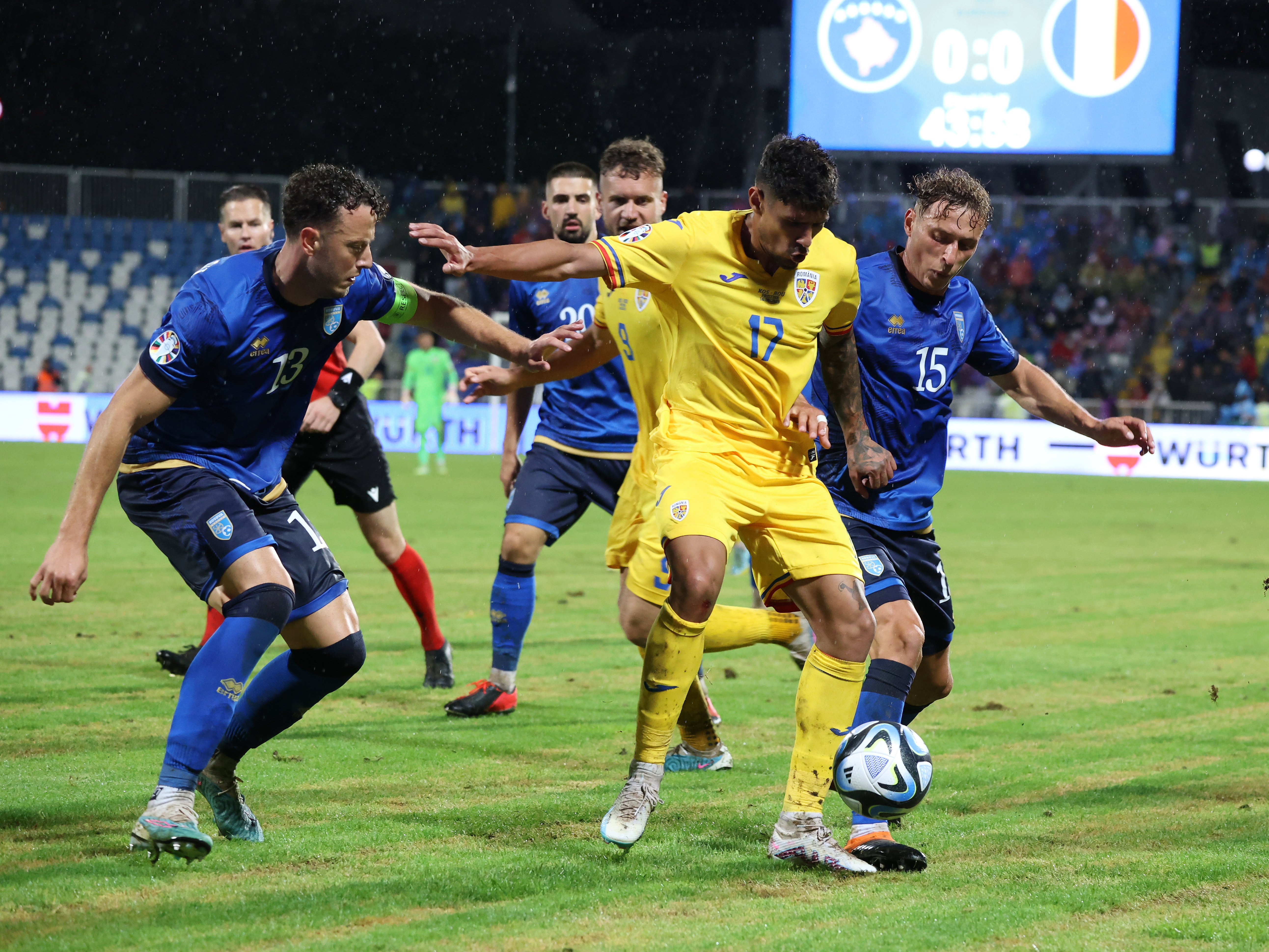 Kosovo - România 0-0. Remiză pe un teren execrabil la Priștina. Gazdele au avut un gol anulat
