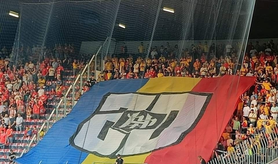 Mesajul afișat de suporterii României la partida cu Elveția