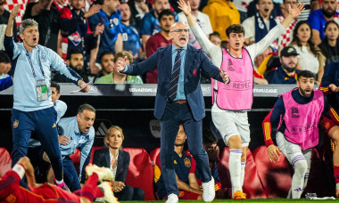 Nations League: Croatia v Spain Rotterdam - Spain coach Luis De La Fuente during the match between Croatia v Spain at St