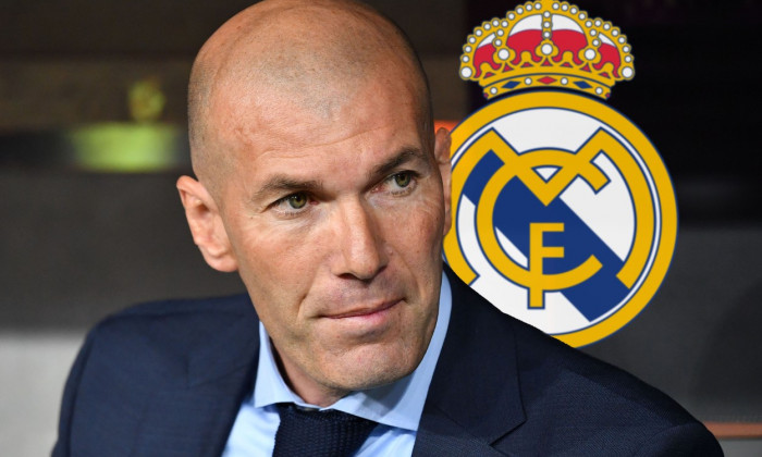 Zinedine ZIDANE in front of Coameback as coach at Real Madrid.