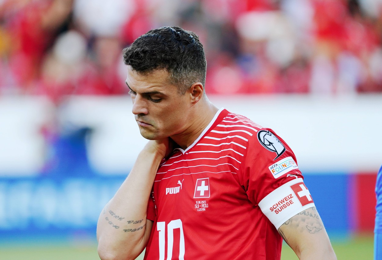 Granit Xhaka și-a găsit cu greu cuvintele după Elveția - România 2-2