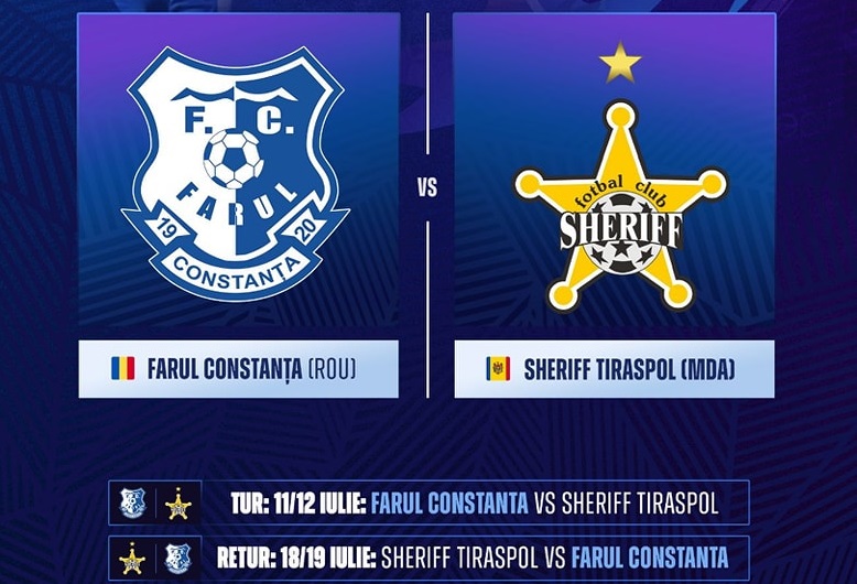 Farul - Sheriff Tiraspol, în direct la Digi Sport! Campioana României începe aventura europeană în UCL