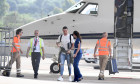 Football superstar Cristiano Ronaldo touches down in Olbia for a Sardinian getaway.