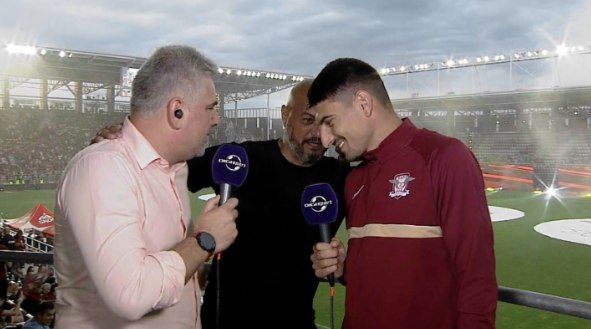 Cristi Dulca a întrerupt interviul lui Iulian Cristea și a avut un mesaj pentru fostul jucător de la FCSB