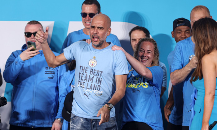 Manchester City Treble Parade, Football, Manchester, UK - 12 Jun 2023