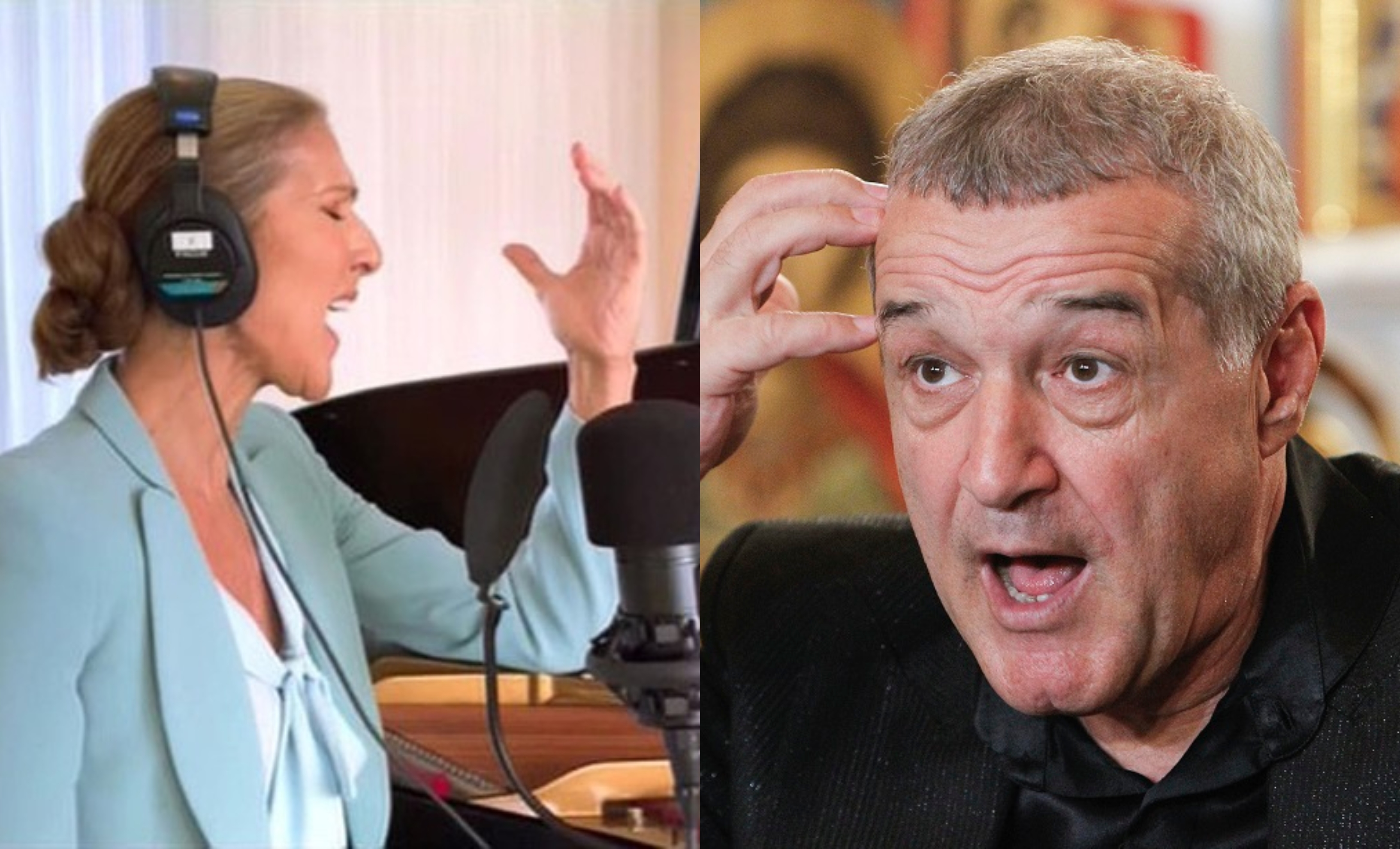 Becali, ”șpagă” de 3.000€ ca să stea lângă Celine Dion, dar nu a rezistat mult: ”Zbiară în urechile mele! Să mâncăm un șnițel”