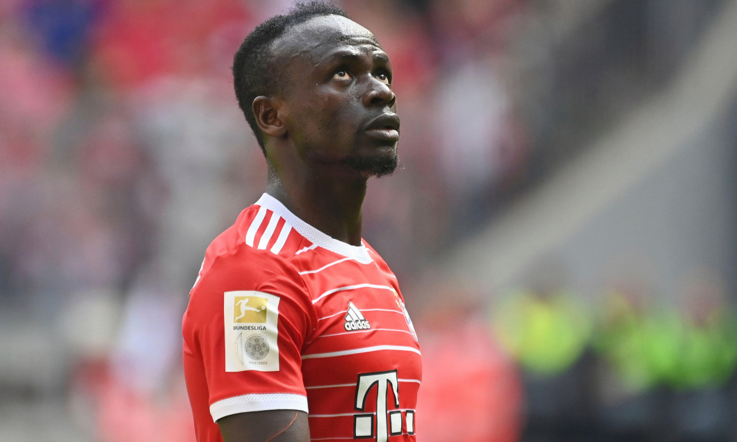 Munich, Deutschland. 30th Apr, 2023. Sadio MANE (FC Bayern Munich), action, single image, cut single motif, portrait, portrait, portrait. Football 1st Bundesliga season 2022/2023, 30th matchday, matchday30, FC Bayern Munich -Hertha BSC Berlin 2-0 on April