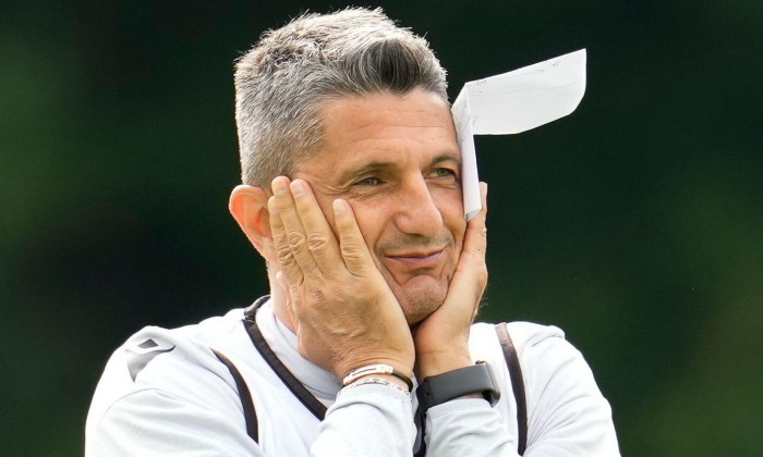 Wenum Wiesel, Netherlands. 01st July, 2022. WENUM-WIESEL, NETHERLANDS - JULY 1: head coach Razvan Lucescu of PAOK Saloniki during a Training Session of PAOK Saloniki at Sportpark Wiesel on July 1, 2022 in Wenum-Wiesel, Netherlands (Photo by Patrick Goosen