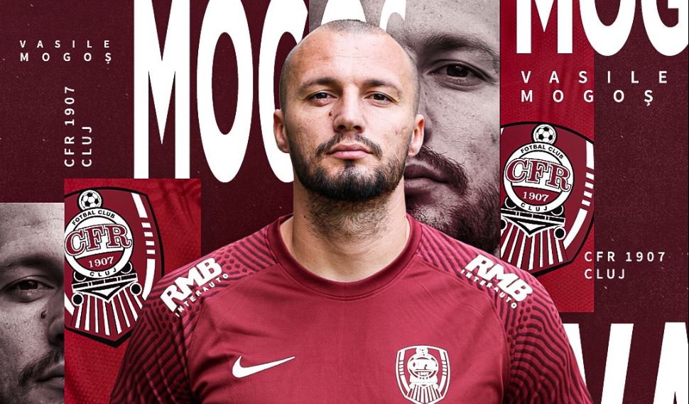 OFICIAL | Vasile Mogoș a semnat cu CFR Cluj! Al cincilea transfer al verii pentru ardeleni